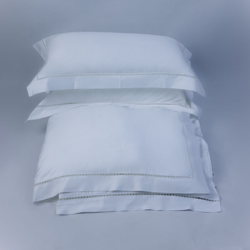 H-Detail White Binash Bedding King Set - Image 2