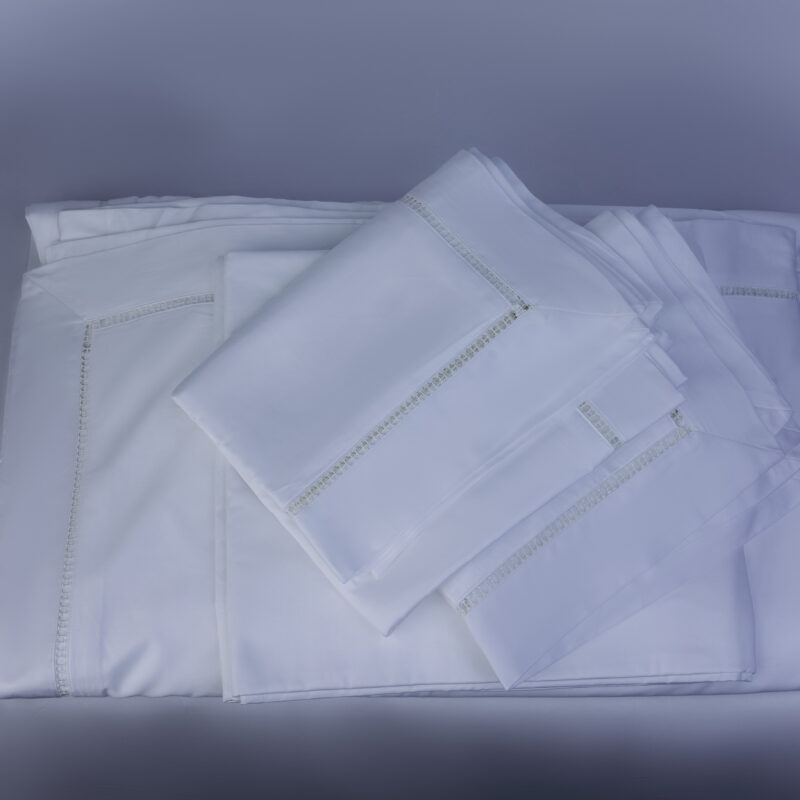 H-Detail White Binash Bedding King Set - Image 5